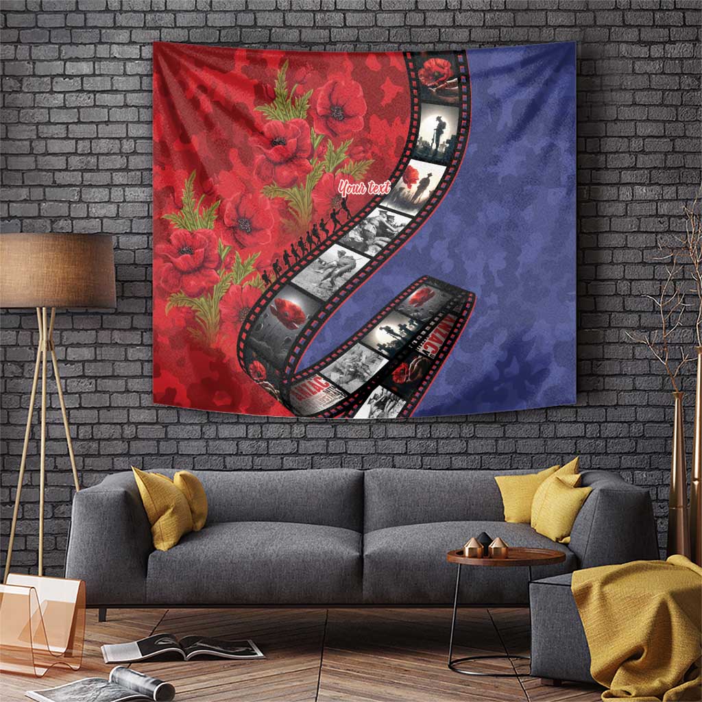 Personalised ANZAC Spirit 1915-2026 Filmstrip Tribute Tapestry Lest We Forget 25 April