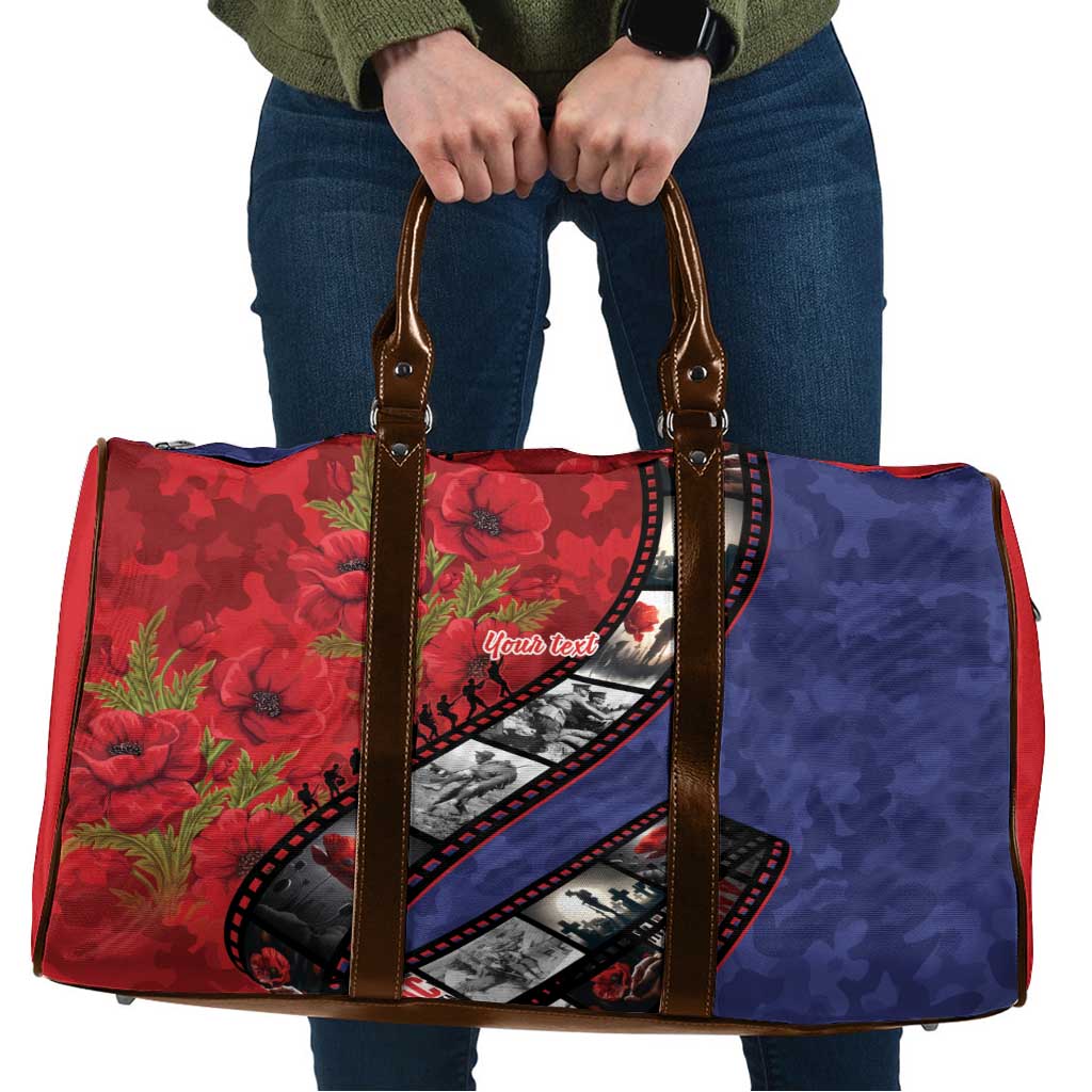 Personalised ANZAC Spirit 1915-2026 Filmstrip Tribute Travel Bag Lest We Forget 25 April