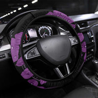 Remembering ANZAC Lest We Forget Steering Wheel Cover Vintage Film Frame Memorial Purple Poppy