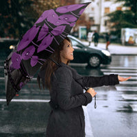 Personalised Remembering ANZAC Lest We Forget Umbrella Vintage Film Frame Memorial Purple Poppy LT9 - Polynesian Pride