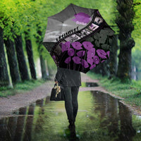 Personalised Remembering ANZAC Lest We Forget Umbrella Vintage Film Frame Memorial Purple Poppy LT9 - Polynesian Pride