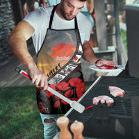 Personalised Remembering ANZAC Lest We Forget Apron Vintage Film Frame Memorial Red Poppy