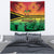 Hapi 44th Indipendens Dei Vanuatu Tapestry Yumi 1980 with Vanuatuan Beach Landscape