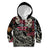 Personalized Japanese Kitsune Mask Kid Hoodie With Polynesian Arty Style