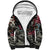 Personalized Japanese Kitsune Mask Sherpa Hoodie With Polynesian Arty Style
