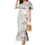 Personalized Japanese Shirasagi Bird Family Matching Mermaid Dress and Hawaiian Shirt Sakura and Hibiscus Polynesian Pattern