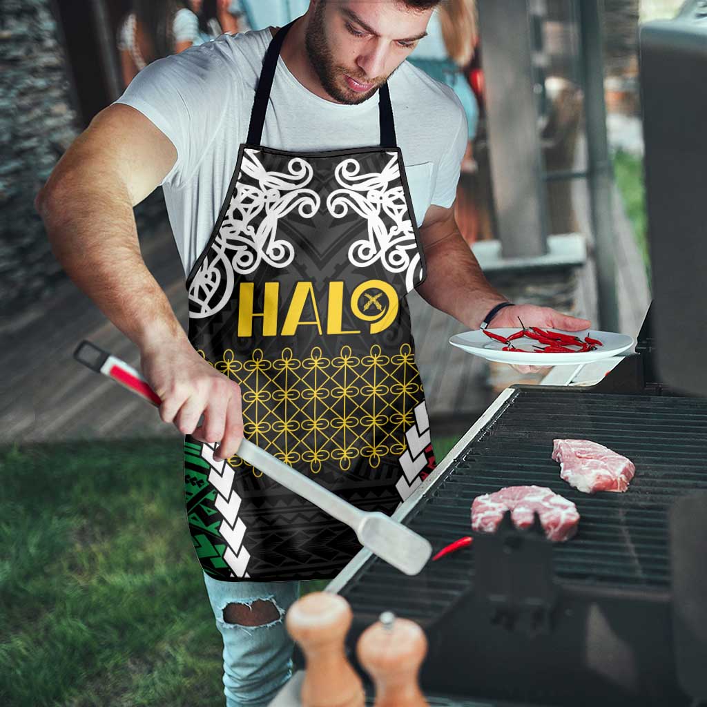 Halo Vanuatu Pride Apron Vanuatuan Sand Drawing Pattern - Polynesian Pride