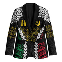 Halo Vanuatu Pride Blazer Vanuatuan Sand Drawing Pattern - Polynesian Pride