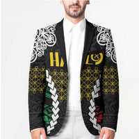 Halo Vanuatu Pride Blazer Vanuatuan Sand Drawing Pattern - Polynesian Pride