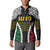 Halo Vanuatu Pride Button Sweatshirt Vanuatuan Sand Drawing Pattern