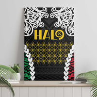 Halo Vanuatu Pride Canvas Wall Art Vanuatuan Sand Drawing Pattern