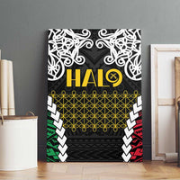 Halo Vanuatu Pride Canvas Wall Art Vanuatuan Sand Drawing Pattern