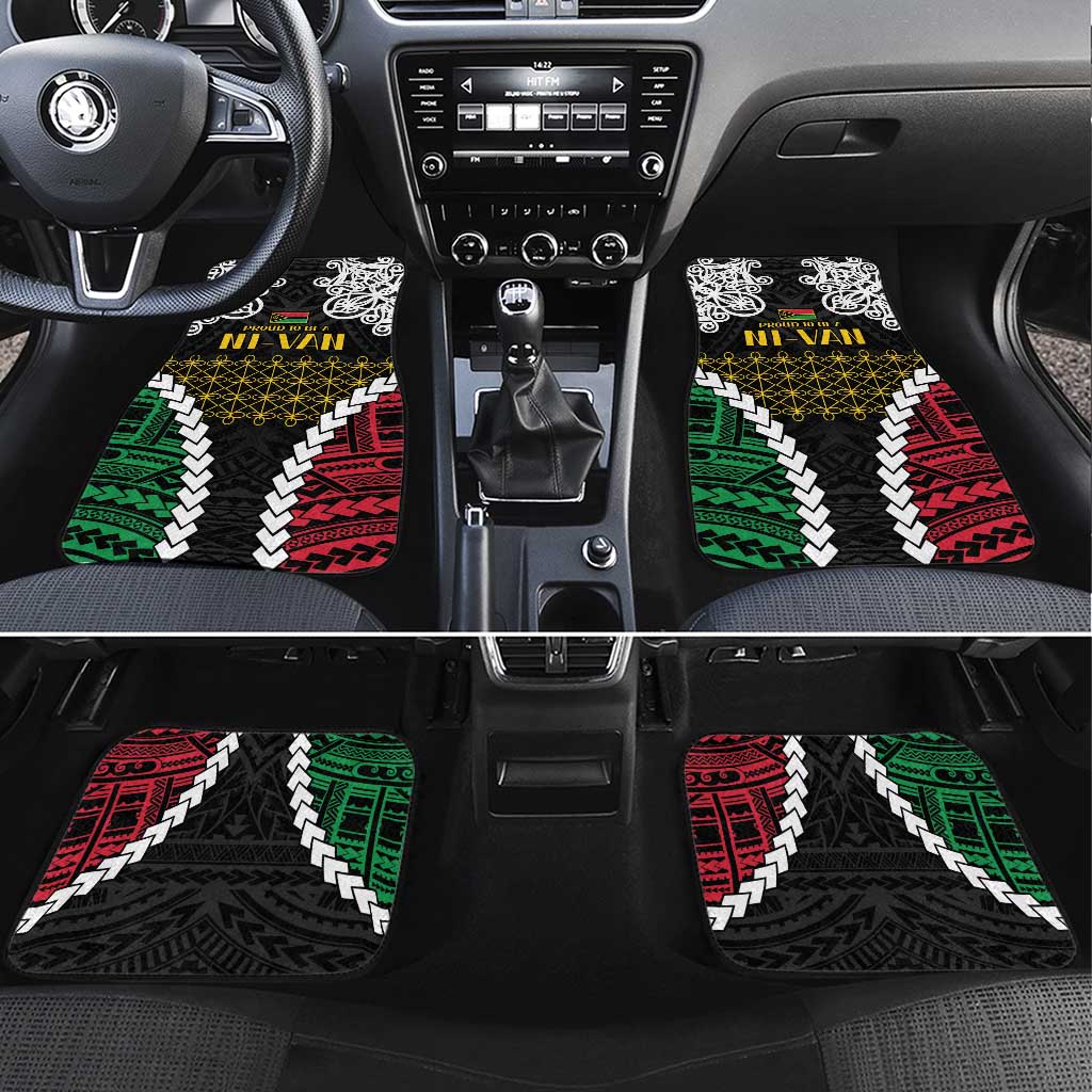 Halo Vanuatu Pride Car Mats Vanuatuan Sand Drawing Pattern