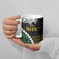 Halo Vanuatu Pride Ceramic Mug Vanuatuan Sand Drawing Pattern - Polynesian Pride