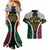 Halo Vanuatu Pride Couples Matching Mermaid Dress and Hawaiian Shirt Vanuatuan Sand Drawing Pattern