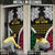 Halo Vanuatu Pride Door Cover Vanuatuan Sand Drawing Pattern - Polynesian Pride