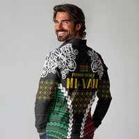 Halo Vanuatu Pride Long Sleeve Polo Shirt Vanuatuan Sand Drawing Pattern