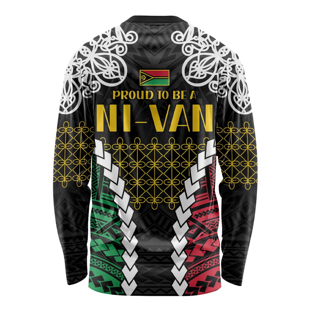 Halo Vanuatu Pride Long Sleeve Shirt Vanuatuan Sand Drawing Pattern