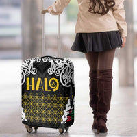 Halo Vanuatu Pride Luggage Cover Vanuatuan Sand Drawing Pattern LT9 - Polynesian Pride