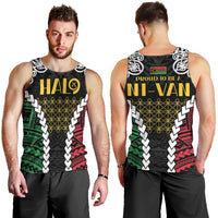 Halo Vanuatu Pride Men Tank Top Vanuatuan Sand Drawing Pattern