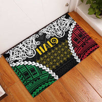 Halo Vanuatu Pride Rubber Doormat Vanuatuan Sand Drawing Pattern