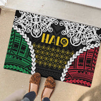 Halo Vanuatu Pride Rubber Doormat Vanuatuan Sand Drawing Pattern
