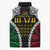 Halo Vanuatu Pride Sleeveless Puffer Jacket Vanuatuan Sand Drawing Pattern - Polynesian Pride