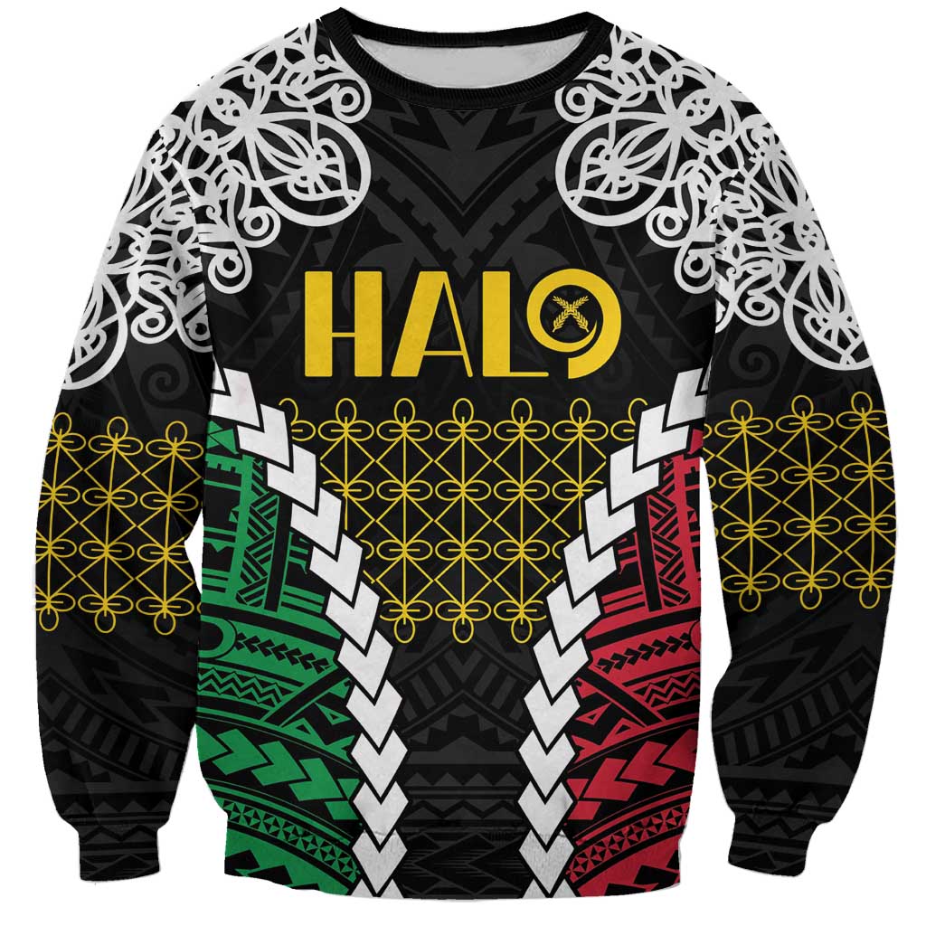Halo Vanuatu Pride Sweatshirt Vanuatuan Sand Drawing Pattern