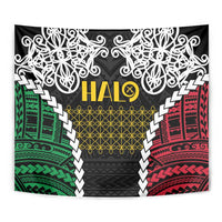 Halo Vanuatu Pride Tapestry Vanuatuan Sand Drawing Pattern