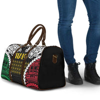 Halo Vanuatu Pride Travel Bag Vanuatuan Sand Drawing Pattern - Polynesian Pride