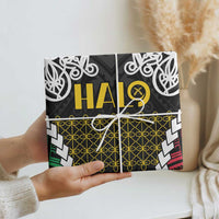 Halo Vanuatu Pride Wrapping Paper Vanuatuan Sand Drawing Pattern - Polynesian Pride