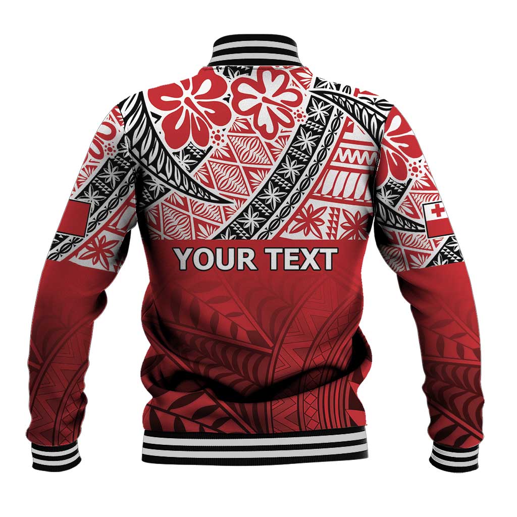 Malo e lelei Tonga Baseball Jacket Ngatu Tokelau Feletoa Fata Traditional Polynesian Pattern
