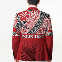 Malo e lelei Tonga Blazer Ngatu Tokelau Feletoa Fata Traditional Polynesian Pattern - Polynesian Pride