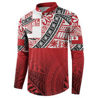 Malo e lelei Tonga Button Sweatshirt Ngatu Tokelau Feletoa Fata Traditional Polynesian Pattern