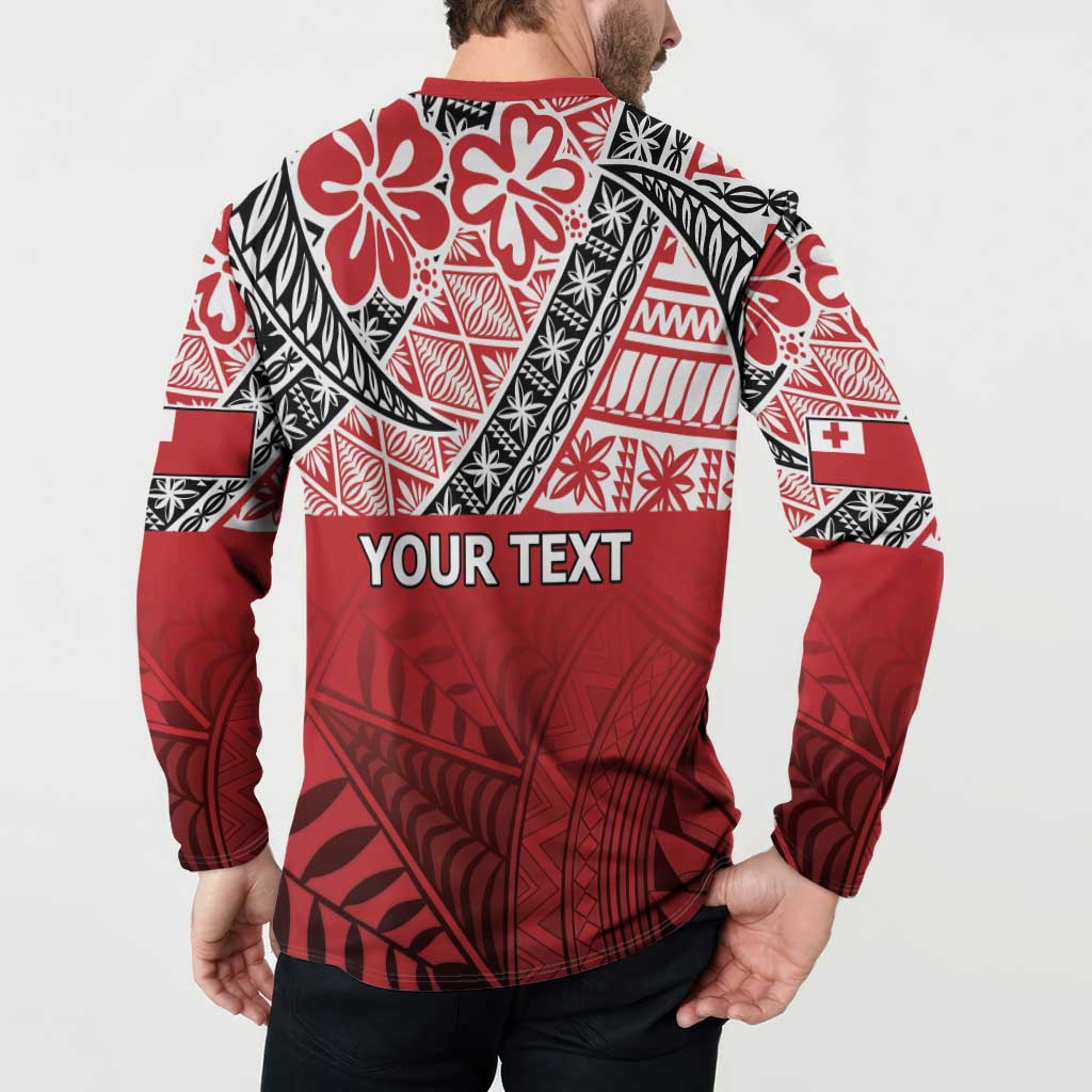 Malo e lelei Tonga Button Sweatshirt Ngatu Tokelau Feletoa Fata Traditional Polynesian Pattern