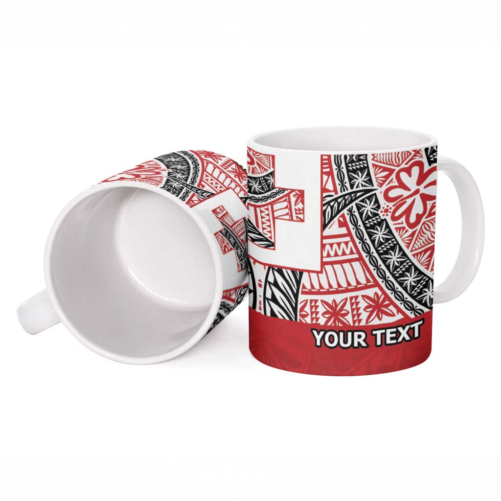 Malo e lelei Tonga Ceramic Mug Ngatu Tokelau Feletoa Fata Traditional Polynesian Pattern - Polynesian Pride
