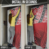 Malo e lelei Tonga Door Cover Ngatu Tokelau Feletoa Fata Traditional Polynesian Pattern - Polynesian Pride