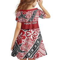 Malo e lelei Tonga Family Matching Off Shoulder Short Dress and Hawaiian Shirt Ngatu Tokelau Feletoa Fata Traditional Polynesian Pattern
