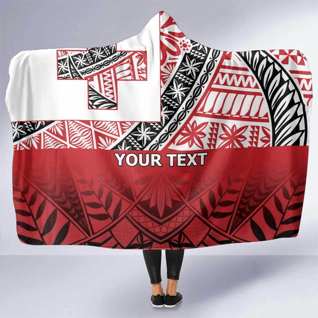 Malo e lelei Tonga Hooded Blanket Ngatu Tokelau Feletoa Fata Traditional Polynesian Pattern LT9 One Size Red - Polynesian Pride