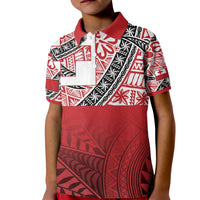 Malo e lelei Tonga Kid Polo Shirt Ngatu Tokelau Feletoa Fata Traditional Polynesian Pattern