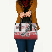 Malo e lelei Tonga Leather Bag Ngatu Tokelau Feletoa Fata Traditional Polynesian Pattern - Polynesian Pride