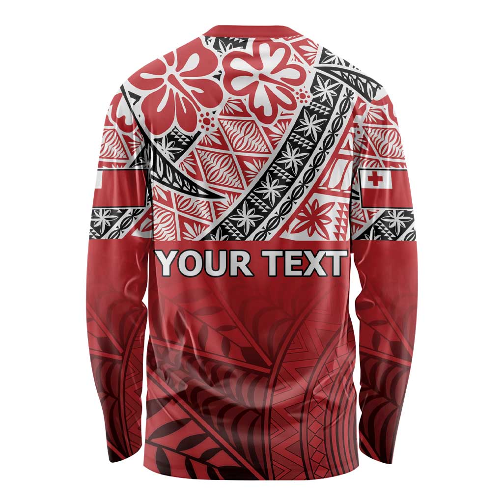 Malo e lelei Tonga Long Sleeve Shirt Ngatu Tokelau Feletoa Fata Traditional Polynesian Pattern
