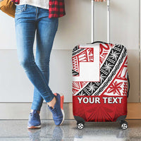 Malo e lelei Tonga Luggage Cover Ngatu Tokelau Feletoa Fata Traditional Polynesian Pattern