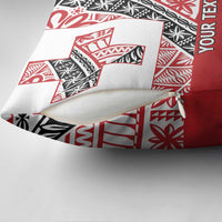 Malo e lelei Tonga Pillow Cover Ngatu Tokelau Feletoa Fata Traditional Polynesian Pattern - Polynesian Pride