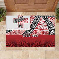Malo e lelei Tonga Rubber Doormat Ngatu Tokelau Feletoa Fata Traditional Polynesian Pattern