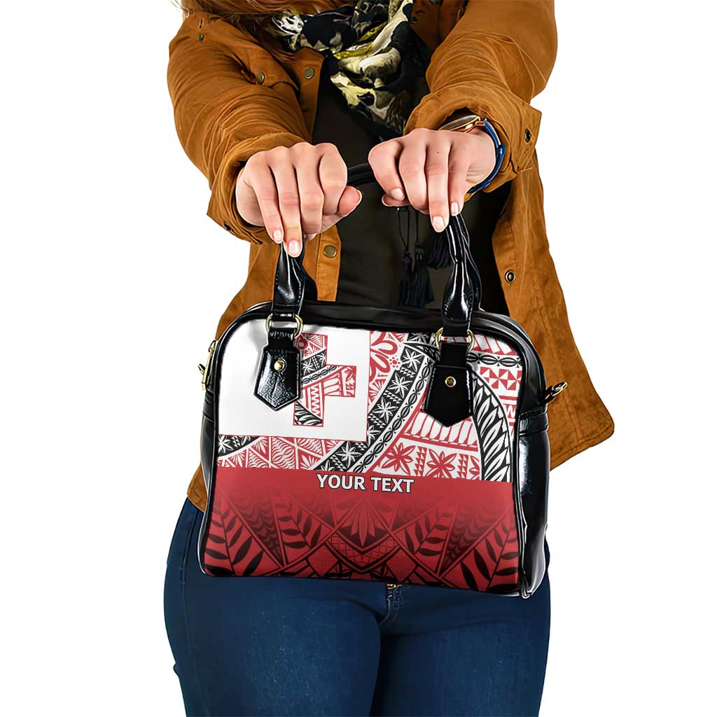 Malo e lelei Tonga Shoulder Handbag Ngatu Tokelau Feletoa Fata Traditional Polynesian Pattern LT9 One Size Red - Polynesian Pride