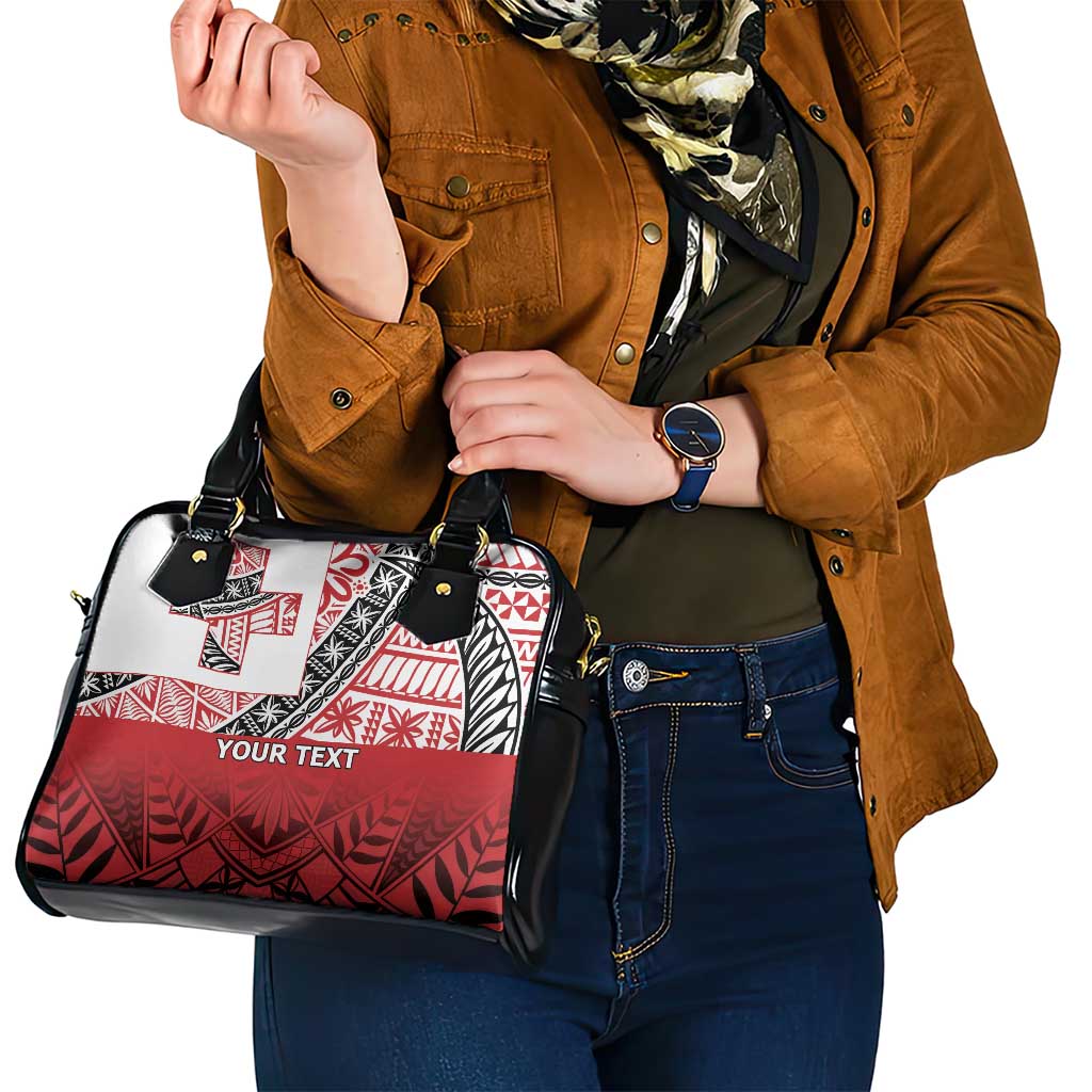 Malo e lelei Tonga Shoulder Handbag Ngatu Tokelau Feletoa Fata Traditional Polynesian Pattern