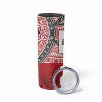 Malo e lelei Tonga Skinny Tumbler Ngatu Tokelau Feletoa Fata Traditional Polynesian Pattern