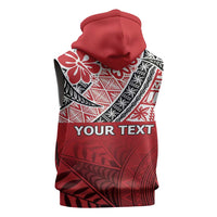 Malo e lelei Tonga Sleeveless Zip Hoodie Ngatu Tokelau Feletoa Fata Traditional Polynesian Pattern - Polynesian Pride