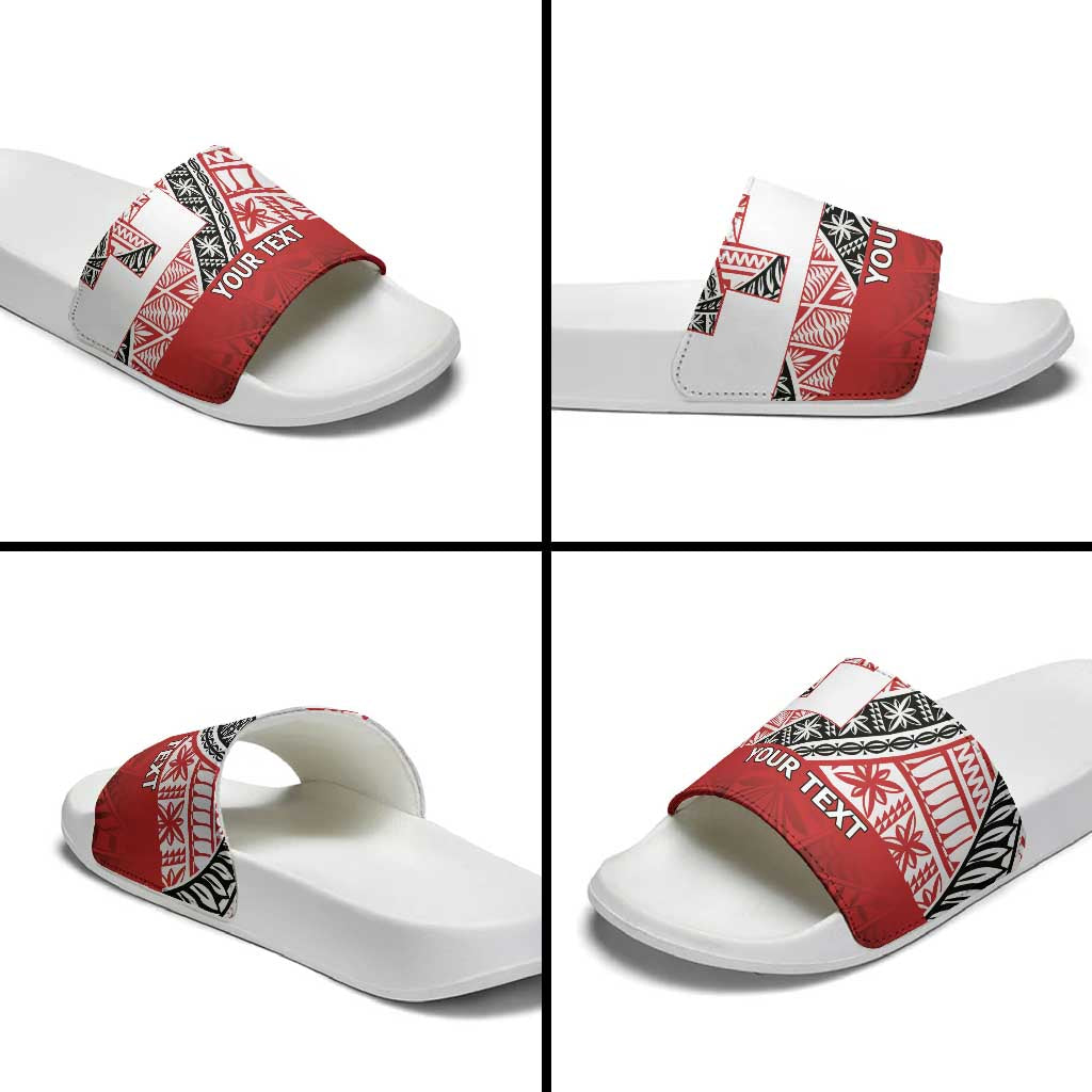 Malo e lelei Tonga Slide Sandals Ngatu Tokelau Feletoa Fata Traditional Polynesian Pattern - Polynesian Pride